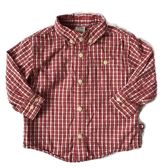 Gymboree Vintage Plaid Button Down Dress Shirt - Picture 1 of 5